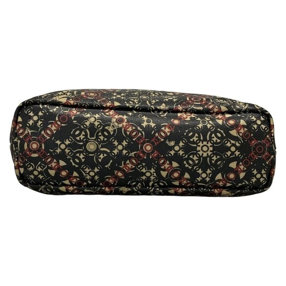 CHANEL Coco Travel Line Black Red Cream PVC Leather Tote Bag 963-073125 - Picture 5 of 14